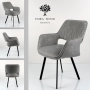 Krzesło DELUXE KR-162 Tkanina STRONG 14 Noga Metalowa